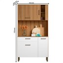 Ver mais imagens de Cozinha Completa Modulada 910 Mm Darcy Branco com Ripado