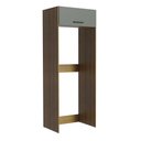 Ver imagem 1 de Porta Geladeira Madesa Agata 1 Porta Basculante Rustic/Cinza Cor:Rustic/Cinza