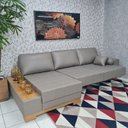 Ver imagem 4 de Sofá Rovere Retrátil 2 Módulos com Chaise Longue Direita* 100% Couro D'confort Design Couro Mostarda