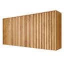 Ver imagem 2 de Armário Aéreo para Cozinha 3 Portas Ripadas 120cm Salvador Marrom/Cinamomo