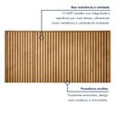 Ver imagem 5 de Armário Aéreo para Cozinha 3 Portas Ripadas 120cm Salvador Marrom/Cinamomo