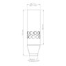 Bico Geiser em Inox para Fonte, Chafariz e Lago de 1.1/2" Entrada Rosca de 3/4" - Inaqua - 2
