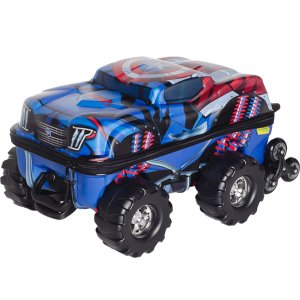 Mochila Mala Infantil Capitao America Monster Trucks