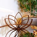 Ver imagem 3 de Estatueta Flor de Lótus - Símbolo Vida, Decoração,quarto - Cor: Bronze