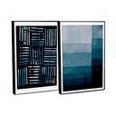 Ver imagem 6 de Quadro Decorativo Carimbo em 2 Telas com Moldura Filete