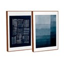 Ver imagem 5 de Quadro Decorativo Carimbo em 2 Telas com Moldura Filete