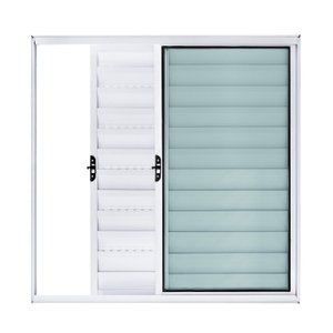 Veneziana 3 Folhas - Alumínio Branco 1,00 X 0,80