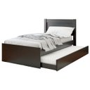 Ver imagem 1 de Cama Solteiro com Auxiliar Prisma Preto - JeA Móveis