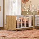Ver imagem 3 de Berço Mini Cama Infantil Mdp-mdf Q Encanto Slim Freijo-off White