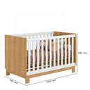 Ver imagem 5 de Berço Mini Cama Infantil Mdp-mdf Q Encanto Slim Freijo-off White
