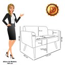 Ver imagem 7 de Kit 1 Sofá Namoradeira e 2 Poltronas Elisa Suede Preto Pés Palito Natural - D'Rossi DRossi