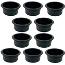 Ver imagem 1 de Kit 10 Porta Copos Preto para Sofá e Móveis Embutir