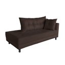 Ver imagem 2 de Recamier Charmy 1,60m Suede Marrom - Dominic Decor