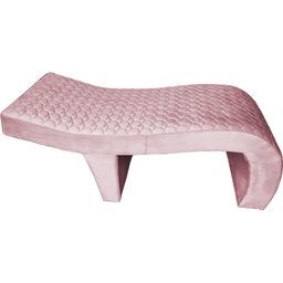 Maca Estética Ergonomica Metalassê Inclinada 70 Cm Turqueza Slk Decor Nina Rosa Claro - 2