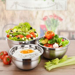Tigela em Aço Inox 30cm Kehome Mixing Bowl Saladas Petisco - 8