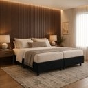 Ver imagem 2 de Base Cama Box King Bipartido Essential 193x203cm Preto