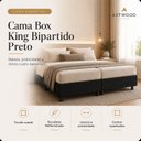 Ver imagem 7 de Base Cama Box King Bipartido Essential 193x203cm Preto