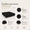 Ver imagem 6 de Base Cama Box King Bipartido Essential 193x203cm Preto