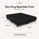 Ver imagem 4 de Base Cama Box King Bipartido Essential 193x203cm Preto