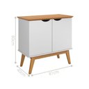 Ver imagem 4 de Buffet com 2 Portas Colombo Branco Acetinado