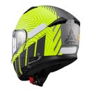 Ver imagem 4 de Capacete Texx Escam Kratos Cyber Cinz Verd Fosc 61