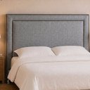 Ver imagem 1 de Cabeceira para Cama Box Casal 140cm Line Linho Cinza - Sallar Home