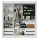 Ver imagem 3 de Guarda-roupa Casal 3 Portas de Correr Branco Sublime Plus Madesa Branco
