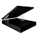 Ver imagem 1 de Cama Box Baú Casal Suede Preto 41x138x188