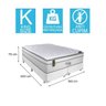 Cama Box King + Colchão Portobel Ecstasy Molas Ensacadas 70x193x203 - 4