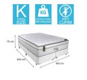Ver imagem 4 de Cama Box King + Colchão Portobel Ecstasy Molas Ensacadas 70x193x203