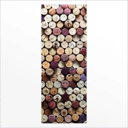 Adesivo de Porta Vinho Rolhas Arte Destaque M - 0,83 X 2,13 Metros - 2