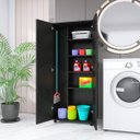 Ver imagem 1 de Armário Lavanderia 2 Portas Multiuso ClickForte Preto