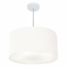 Pendente Cilíndrico Branco MJ-4080 Para Mesa de Jantar e Estar - 1