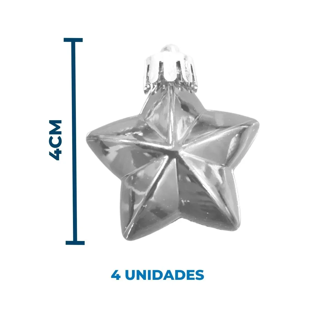 Ver imagem 5 de Jogo de Decoração para Árvore de Natal com 19 Peças Ntb82017 - Prata