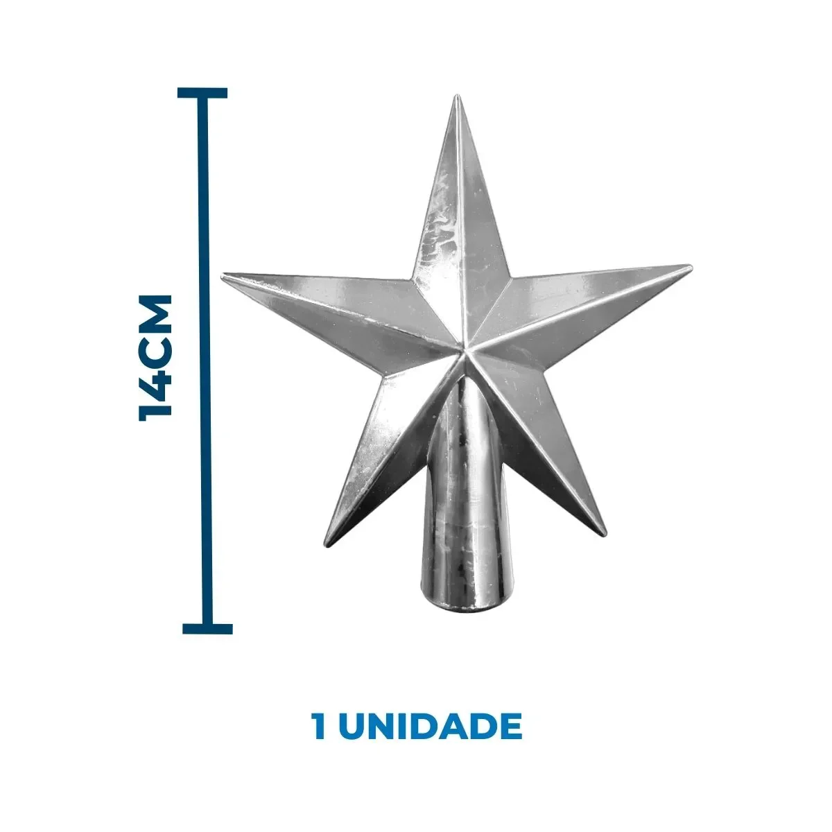 Jogo de Decoração para Árvore de Natal com 19 Peças Ntb82017 - Prata - 2