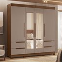 Ver imagem 3 de Guarda Roupa Vivacce Casal com Espelho 4 Portas 2,12m Móveis Albatroz