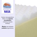 Ver imagem 2 de Travesseiro Antirrefluxo com Gomos Massageadores de Espuma da Nasa Rampa Antivarizes BF Colchões