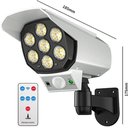 Ver imagem 4 de Kit 2 Super Cameras Falsa Sensor de Presença Prova Dágua Externo 7 Cobs 42 Super Leds