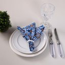 Ver imagem 3 de Kit 2 Guardanapos de Tecido Estampado Allegra 2 Peças 35cm X 35cm 100% Poliéster - Azulejo