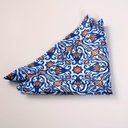 Ver imagem 2 de Kit 2 Guardanapos de Tecido Estampado Allegra 2 Peças 35cm X 35cm 100% Poliéster - Azulejo