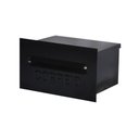 Ver imagem 1 de Caixa de Correio para Cartas Liza Preta Embutir 15x21x12cm