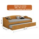 Ver imagem 3 de Sofa Cama com Auxiliar Funny Iii Cinamomo Conquista