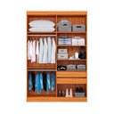 Ver imagem 3 de Guarda Roupa Roupeiro 240 4 Portas 2 Gavetas Cinamomo Off White Aramóveis