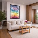 Ver imagem 5 de Quadro Canvas 7 Chakras Decorativo 70x50cm Mold Branca
