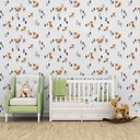 Ver imagem 3 de Papel de parede rapozinha infantil árvore para quarto de bebê M² PP96