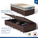 Ver imagem 7 de Cama Box Baú com Colchão de Molas Ensacadas Double Face Pillow Euro Alfa Probel + Auxiliar