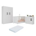 Ver imagem 2 de Quarto de Bebê Completo com Berço Americano 3 em 1 e Colchão Incluso Flor Multimóveis MP4932