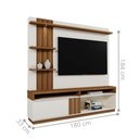 Ver imagem 3 de Painel Home Mariana 1.8 para TV Off White Amendoa