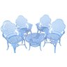 Conjunto de Mesa para Jardim Copacabana com Mesa Baixa em Alumínio Fundido Unifer Móveis - 1