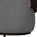 Ver imagem 3 de Poltrona Namoradeira Sofá Orgânico 2 Lugares Beatriz Composê Corino Marrom - Suede Cinza